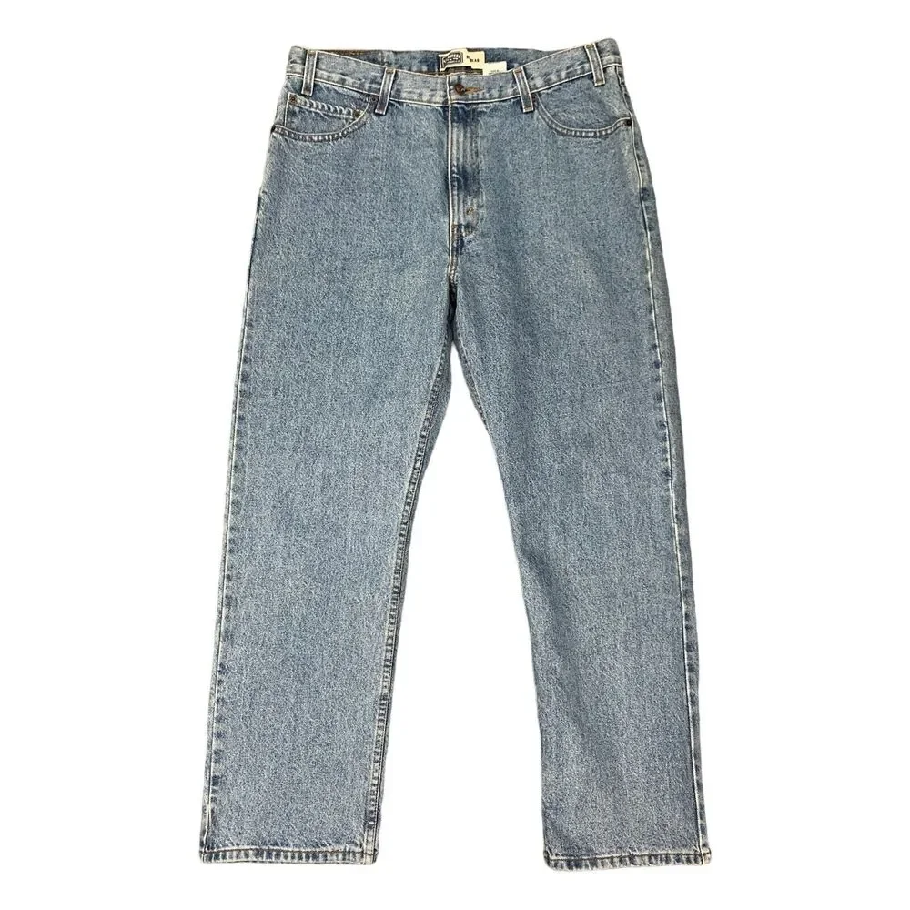 Levis Work Jeans Mens 36 Blue Regular Classic Fit Durable Heavyweight Denim 2008